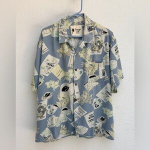 100% silk vintage Hawaiian shirt, men’s XL
